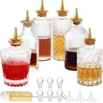 Suprobarware Bitters Bottles Set Of 6 - Glass Dasher With Pcs. Fixed Price $42.29.