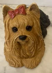 Sandicast Dog Yorkshire Terrier Yorkie 8.5" Sculpture #155 Sandra Brue Vintage. Fixed Price $17.99.