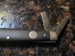 K!!! Boker Model 85 Black Synthetic Handle 2 Blade Razor Knife. Fixed Price $39.99.