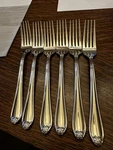Butterfly Meadow Dinner Lenox 18/8 Stainless Flatware Large Forks 6. Fixed Price $40.00.
