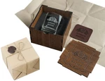 Dungeons Master Gift, Whisky Glass With Wooden Box, Full-grain Leather C.... Fixed Price $82.66.