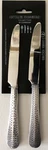 Cambridge Silversmiths Jessamine Stainless Antique Hammered Dinner Knives Set 4. Fixed Price $11.95.