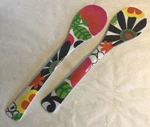 French Bull Psyched Salad Server 2 Pc Melamine 13" Outdoor Party Utensils.... Fixed Price $9.80.
