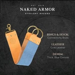 Naked Armor Straight Razor Leather Strop - 2.5" X 15" Cow Blade. Fixed Price $20.00.