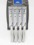 *new 4-PC Chicago Cutlery Insignia Steel Steak Knife Set 4.5" Full Tang Knives. Fixed Price $29.69.