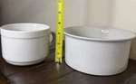 Minimalist White Ceramic Bowl & Soup Mug Set Modern Kitchen Serveware. Fixed Price $15.00.