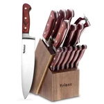 14-PIECE Stainless Steel Knife With Wooden Block Kitchen Sets. Fixed Price $52.25.