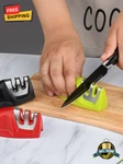 Diamond Ceramic 2-STAGE Black Kitchen Knife Sharpener Durable & Easy To Use. Fixed Price $10.99.