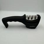 Kitchellence 3-STAGE Knife Sharpener Honing Rod, Ergonomic Handle, Kitchen Tool. Fixed Price $12.59.