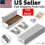 100 Pcs Razor Blades Single Edge Extra Sharp Heat Treated Safety Knife Scrapers. Fixed Price $8.79.