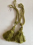 Curtain & Drapery 26 Rope Tassel Tie Backs Moss Green 1 Set Of. Fixed Price $28.00.