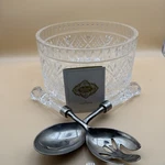 Godinger By Shannon 8.5 Inch Dublin Lead Crystal 3 Piece Salad Bowl. Fixed Price $50.00.