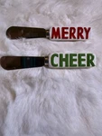 International Silver Co. Holiday Cheer Spreaders With Red And Green. Fixed Price $9.25.
