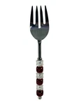 Retired 2009 Pampered Chef & Silver Beaded Salad Fork Serving Utensil New. Fixed Price $17.79.