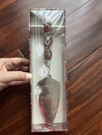 Wild Eye Designs Art Glass Beads Handle Novelty Cake Server Nib Fun. Fixed Price $15.00.