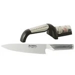 Global G-2 Cooks 20CM Knife + Ceramic Water Sharpener 2PC Starter Set 79626. Fixed Price $108.69.