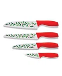 New Lenox Holiday Holly Christmas Chef Knives Set Of 4. Fixed Price $35.95.