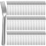 100 Pcs Dinner Forks Bulk Set 6.9 Inch Stainless Steel Flatware Salad Mirror. Fixed Price $38.52.