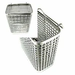 Small Square Stainless Steel Perforated Cutlery Basket Sink Rack Storage.... Fixed Price $19.82.