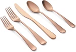Cambridge Silversmiths Averie Copper Satin 20-PIECE Flatware Set, Service For 4. Fixed Price $29.99.