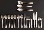 Mse Martha Stewart Server Set Of 18 Stainless Flatware With Serving Euc. Fixed Price $8.40.