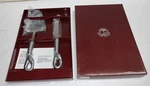 Arthur Court California Designer Swan Cheese Plane & Knife Set Museum Fine. Fixed Price $30.00.