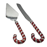 Godinger Holiday Collection Silver Plated Metal Candy Cane Knife & Cake Server. Fixed Price $48.00.