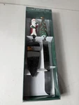 Christmas Cake Serving Set Of 2 Holiday Santa & Tree Stainless Boston Warehouse. Fixed Price $22.00.