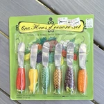 Kmart 6PC Hors D'oeuvre Set Stainless Steel Cheese Knives & Spreaders. Fixed Price $13.46.