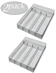 Ybm Home Silver Mesh 5-PART Flatware Tray 12.5 In. X 9.25 Pack. Fixed Price $44.99.