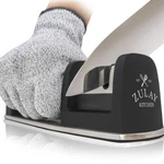 Zulay Kitchen Knife Sharpener & Cut-resistant Glove 2-STAGE Sharpening. Fixed Price $14.99.