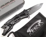 Jin Jun Lang Pocket Knife Blade Mechanical Lock Manual Edc Robotic 5CR15MOV. Fixed Price $28.95.