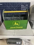 John Deere Tin Caddy Box Wooden Handle Tool Utensil Compartments. Fixed Price $20.00.