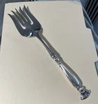 Wallace Romance Of The Sea Sterling Handle 11. 1/8 Serving Fork. Fixed Price $125.00.