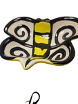 Bumble Bee Candy Dish Serving Bowl Mainstreet Collection Msc Hand Painted 10". Fixed Price $17.99.