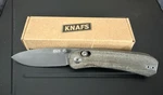 Knafs Lander Pocket Knife - Moondust Micarta Clutch Lock S35VN. Fixed Price $89.99.