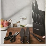 Emojoy 15PCS Kitchen Knife Set With Block And Built-in Sharpener, Stainless S.... Fixed Price $31.98.