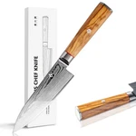 Chef Knife Inch Damascus 67-LAYER VG10 Steel- Olive Wood Han.... Fixed Price $82.82.