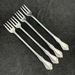 Set Of 4 Vintage All-american Oneida Cocktail Seafood Forks Stainless. Fixed Price $12.99.
