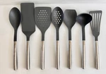 Williams-sonoma 7-PIECE Stainless Steel Kitchen Utensil Set Matte Black. Fixed Price $39.99.