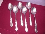 Set Of 6 Baker Hart Stuart Stainless BST2 Place Oval Soup Spoons 7 1/2 GH1. Fixed Price $24.44.