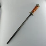 Vintage F. Dick Germany Honing Steel Butcher Knife Sharpening Rod W/wood Handle. Fixed Price $64.99.