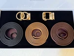Bella Luxury Trio Set No Holes Adjustable Leather Gift Box - New. Fixed Price $50.99.