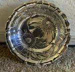 Wallace Sterling Silver Poppy Bob Bon Bowl #123 - 140 Grams Art Nouveau 6" Inch. Fixed Price $500.00.