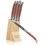 Chopmate Laguiole Stainless Steel Steak Knives Knife Set + Storage Block (wood). Fixed Price $22.99.