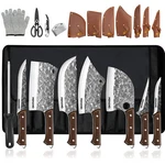14PCS Handmade Forged Damascus Steel Chef Knife Set Kitchen Knives Butcher. Fixed Price $58.99.