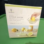 Fox Run Brands Glass Citrus Juicer Reamer Manual Dishwasher Safe 7X2.75X5.5. Fixed Price $11.00.