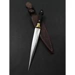 Custom Handmade Carbon Steel Blade Double Edge Knife Hunting Camping. Fixed Price $99.99.