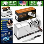 Electric 3-STAGE Kitchen Knife Sharpener With Diamond Abrasive. Fixed Price $81.99.