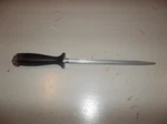 Vintage Wusthof Dreizack 11 Knife Sharpening Honing Rod Steel W/hanging Loop. Fixed Price $15.00.